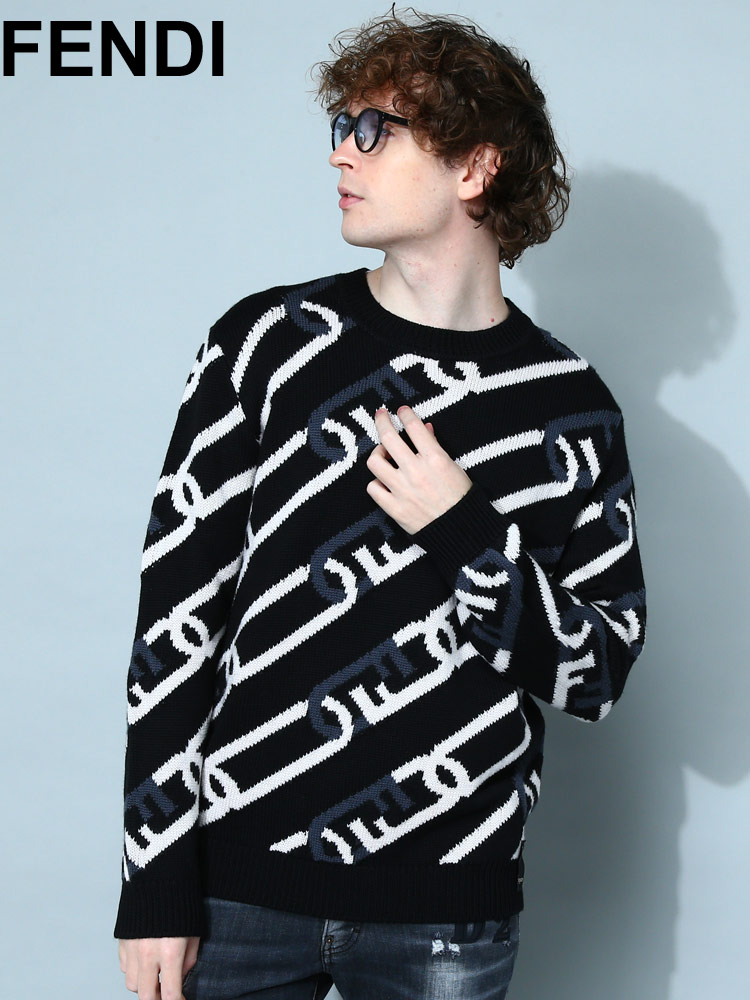 フェンディ メンズ ニット FENDI トップス セーター クルーネック