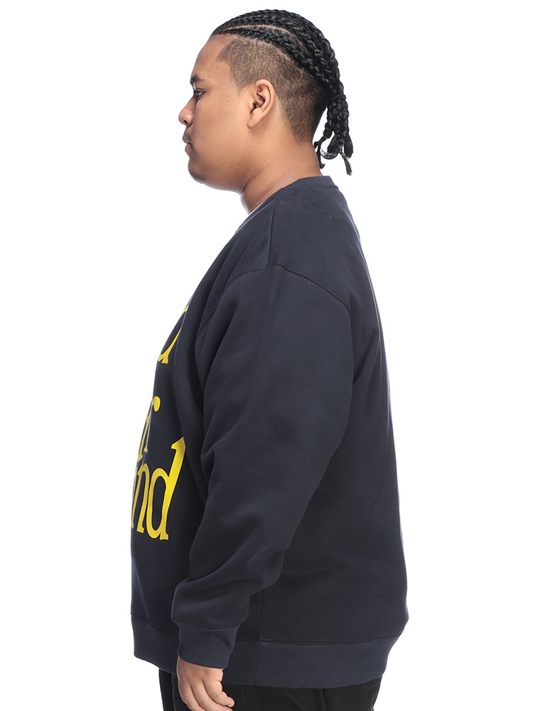 スウェットトレーナー フロントプリント 裏起毛 トップス 大きいサイズ