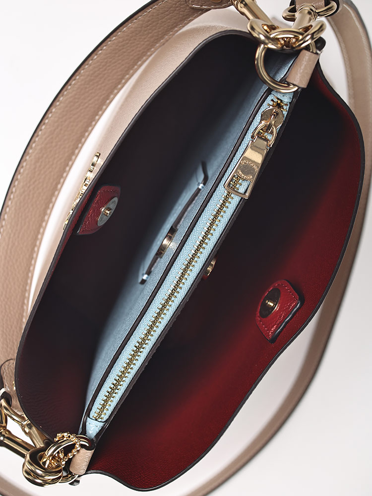 COACH (コーチ) ダブルフェースレザー マグネット開閉 2WAY