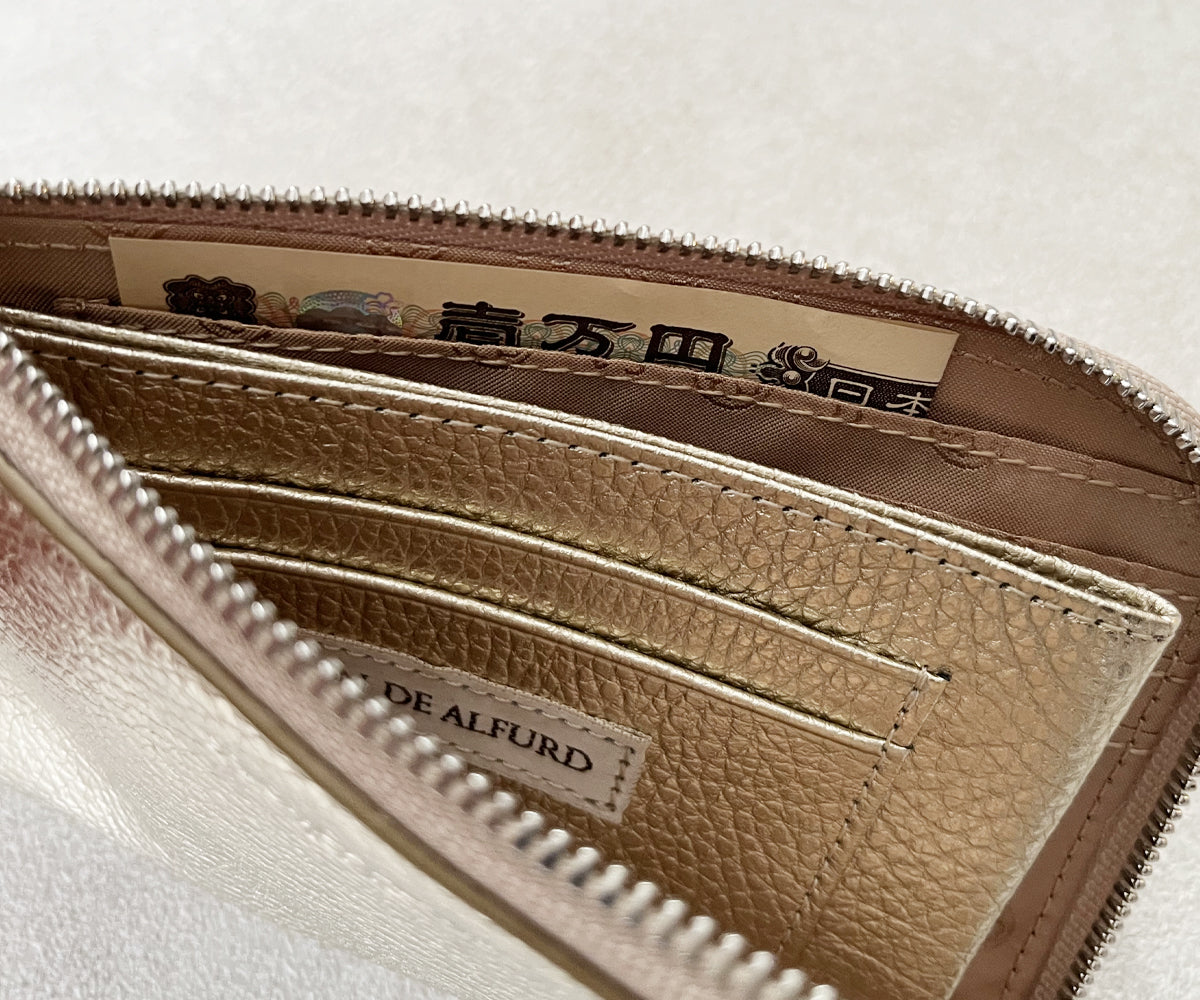 サロンドアルファード L字ファスナー ミニ財布 1819