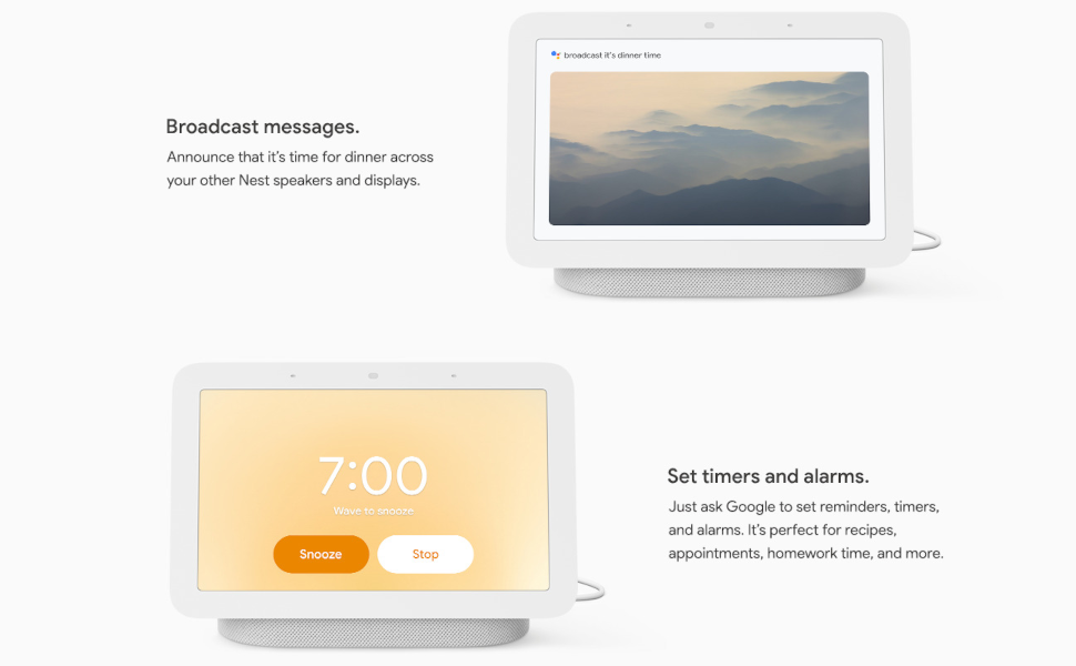 Google Nest Hub 2nd Gen - Smart Home Speaker and 7 in. Display
