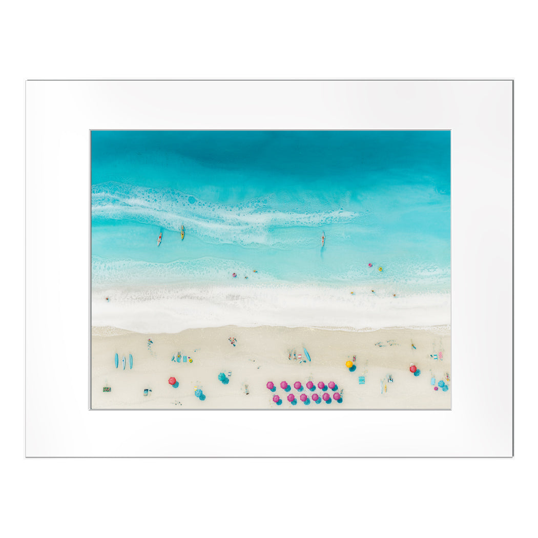 Sarah Caudle / サラカードル】”Waikiki Beach”Matted Print – Sarah