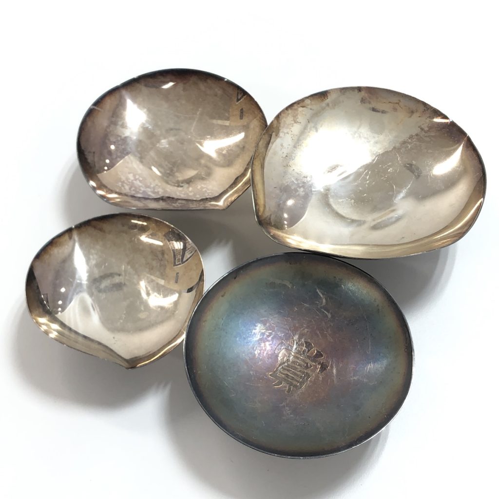 銀杯3点 200g. 純銀品 SILVER 銀製(何でも屋) 銀杯3点 200g. 純銀品