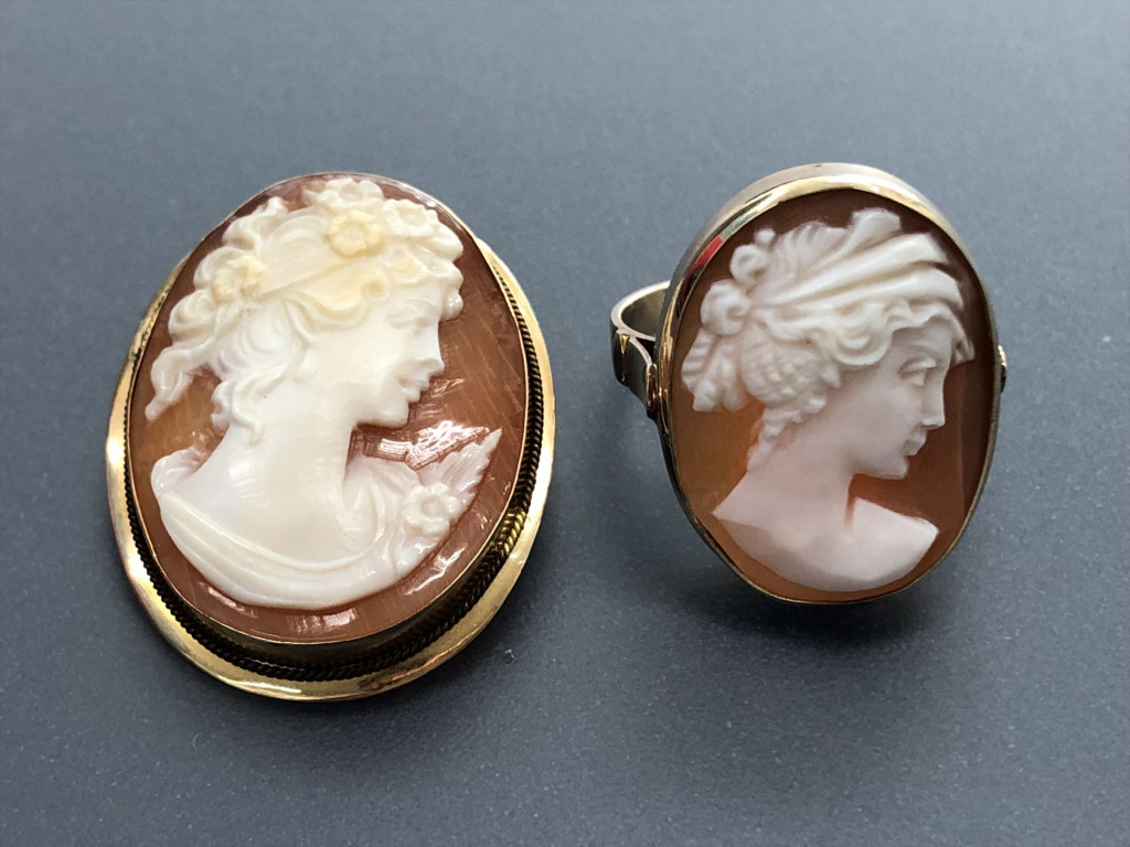K14カメオ ブローチ&リングの買取実績 | 買取専門店さすがや