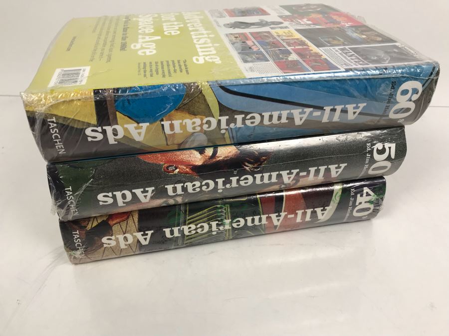 Set Of (3) SEALED All-American Ads Books Ed. Jim Heimann From