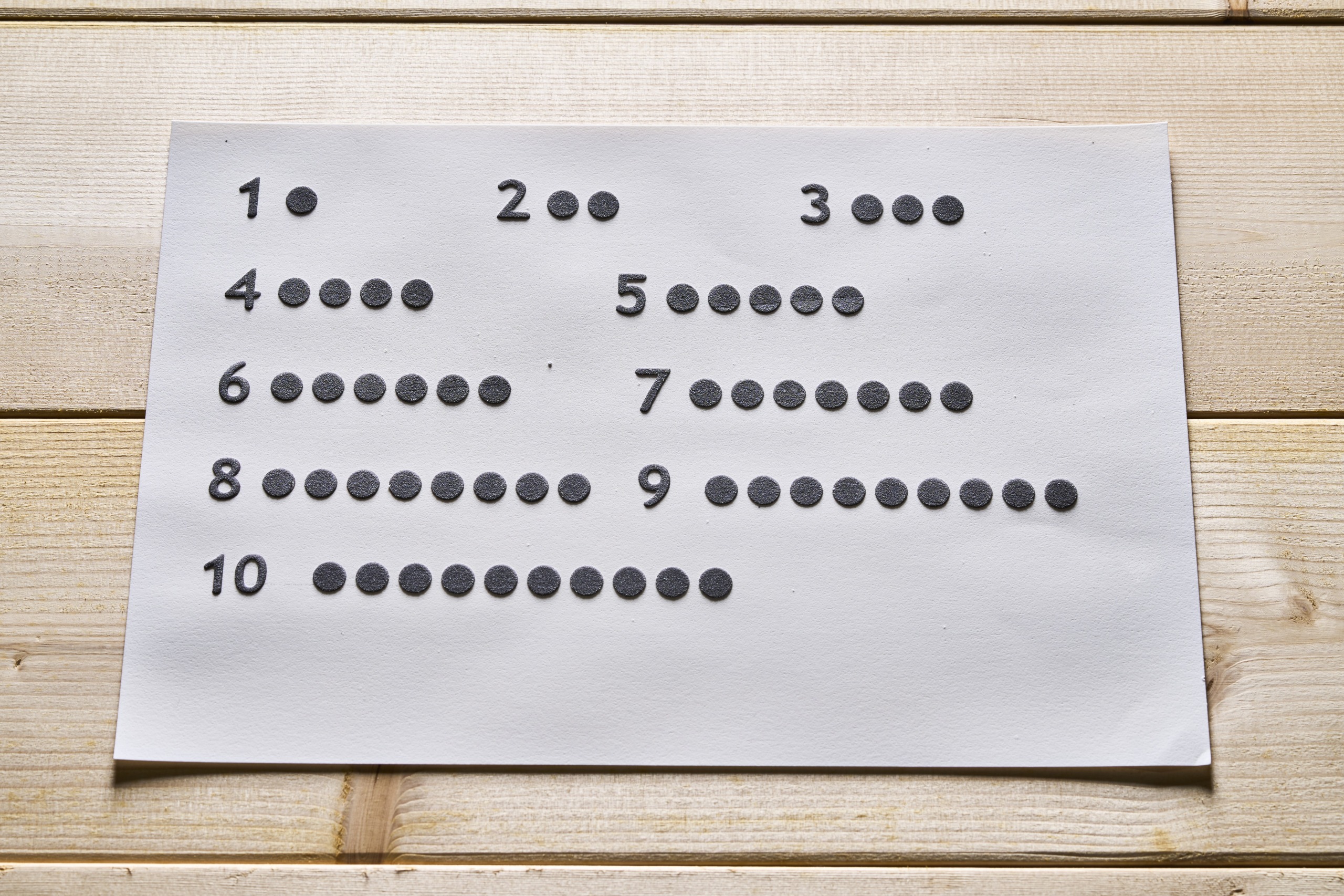 触るグリフ「日本語の仮名と短文と漢字」シート – ディスレクシア