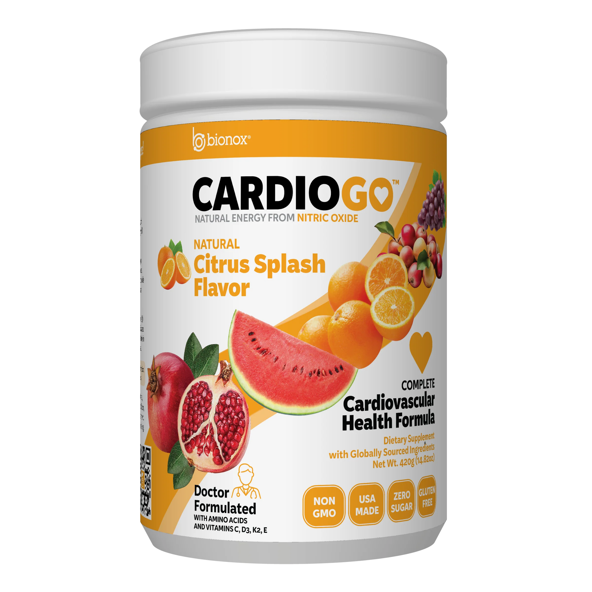 Bionox CardioGo Nitric Oxide Citrus Splash 30-Day – Something