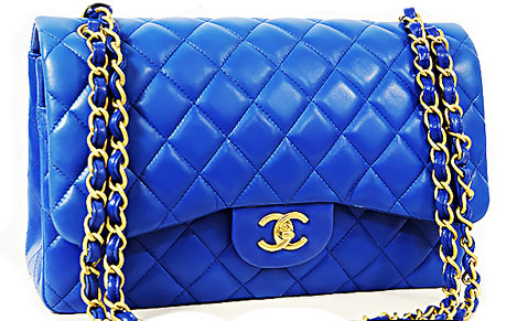 売切】シャネル デカマトラッセ 青！可愛いバッグ | エルメス買取販売