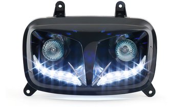 Headlight Mask Yamaha BWs after 2004 New Design black | MAXISCOOT