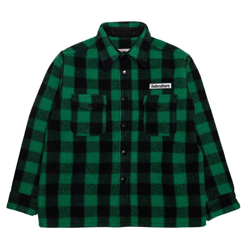 BUFFALO CHECK JACKET / GREEN×BLACK – SC WEB STORE