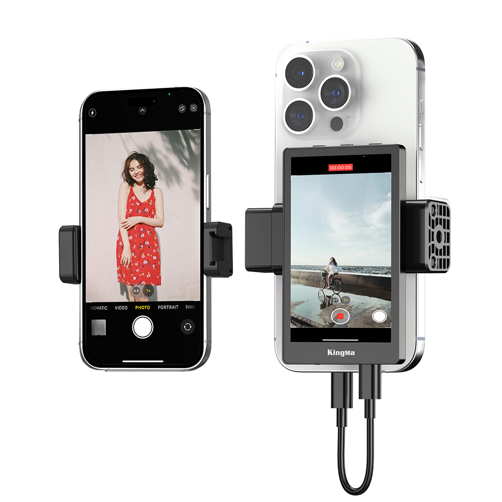 Kingma VL-PH01 Max Phone Vlog Monitor Screen & Clamp Mount Kit