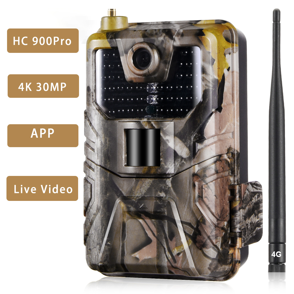 New HC-900 Pro 4K Wildlife Trail Camera - 30MP, IP66 Waterproof
