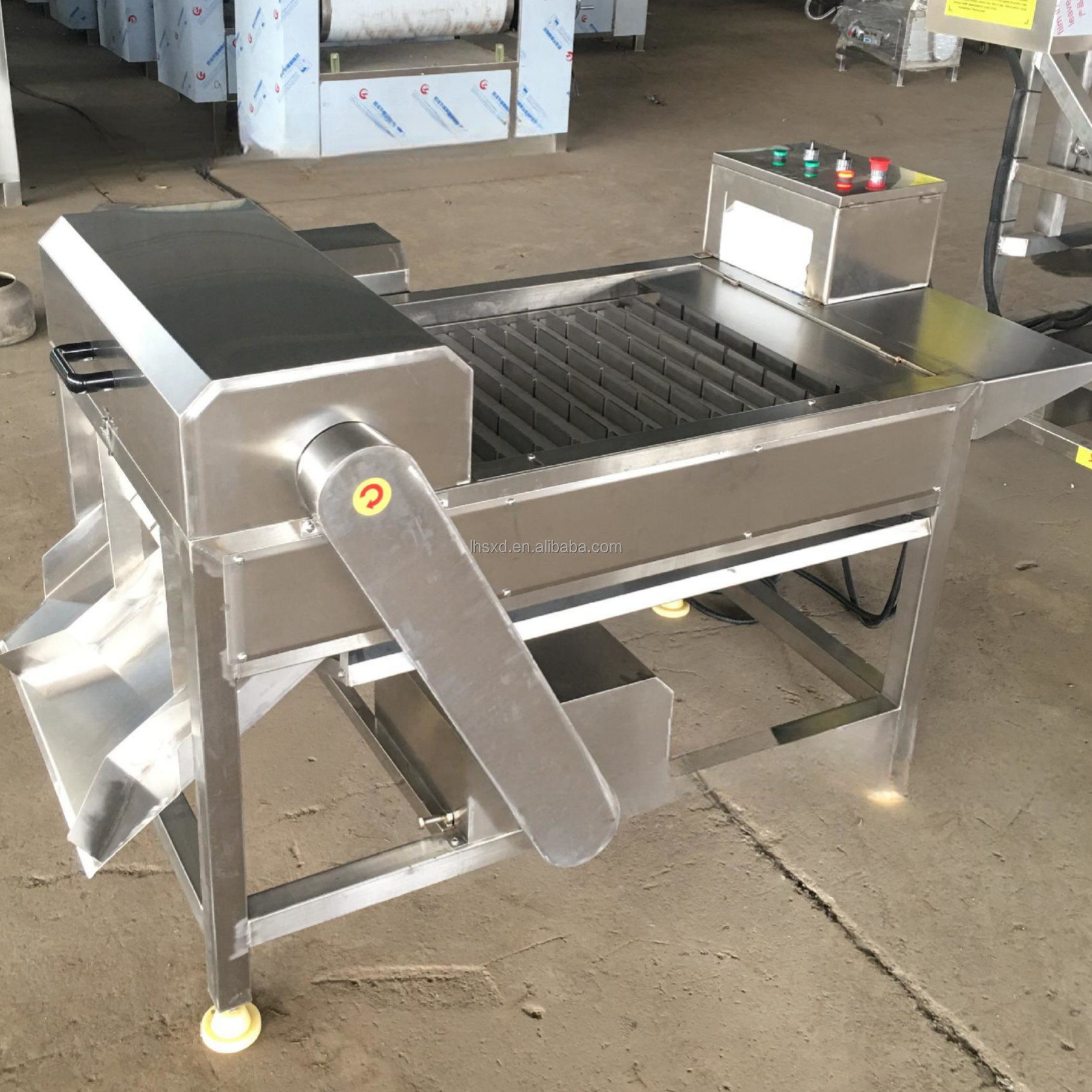 冷凍魚切断機/マグロ魚セグメント脱頭機/頭尾切断機/カツオ切断機