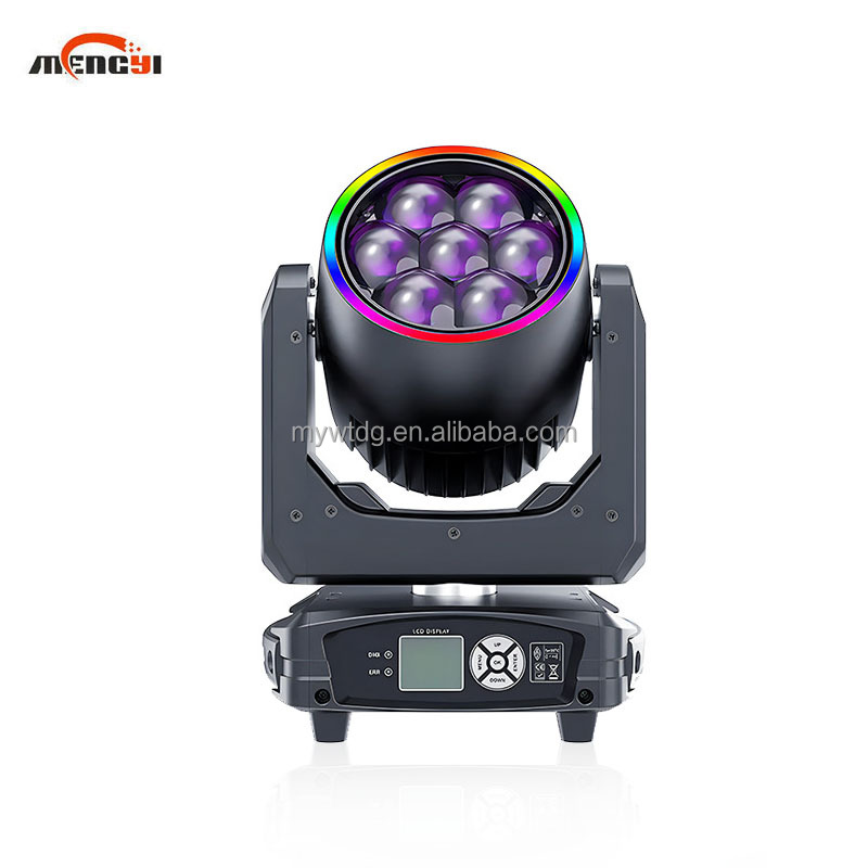 7 *40w Bee-Eye Shaking Head Lights Full Color Focusing Dye Lights