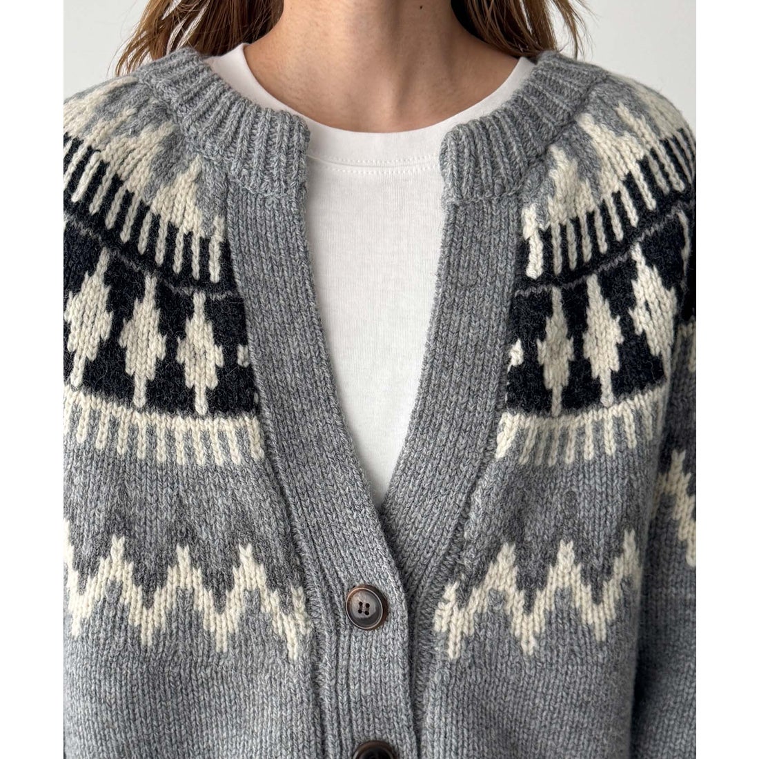 キャナルジーン CANAL JEAN El mar ノルディックニットカーディガン