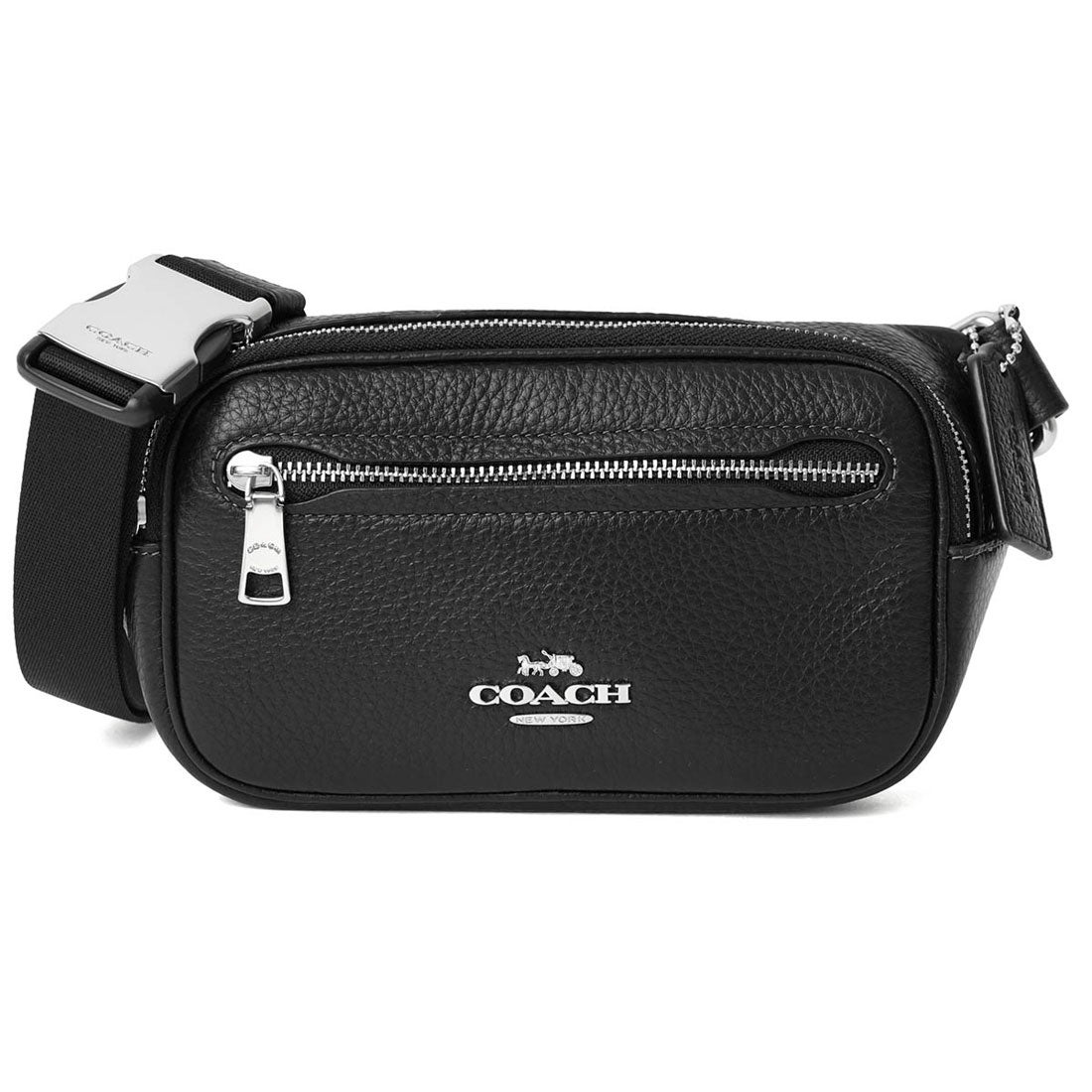 コーチ COACH ショルダーバッグ ペブルドレザー エリアス ミニ ベルト