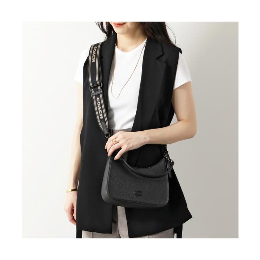 コーチ COACH COACH ショルダーバッグ HOBO ホーボー CJ842 （BLACK