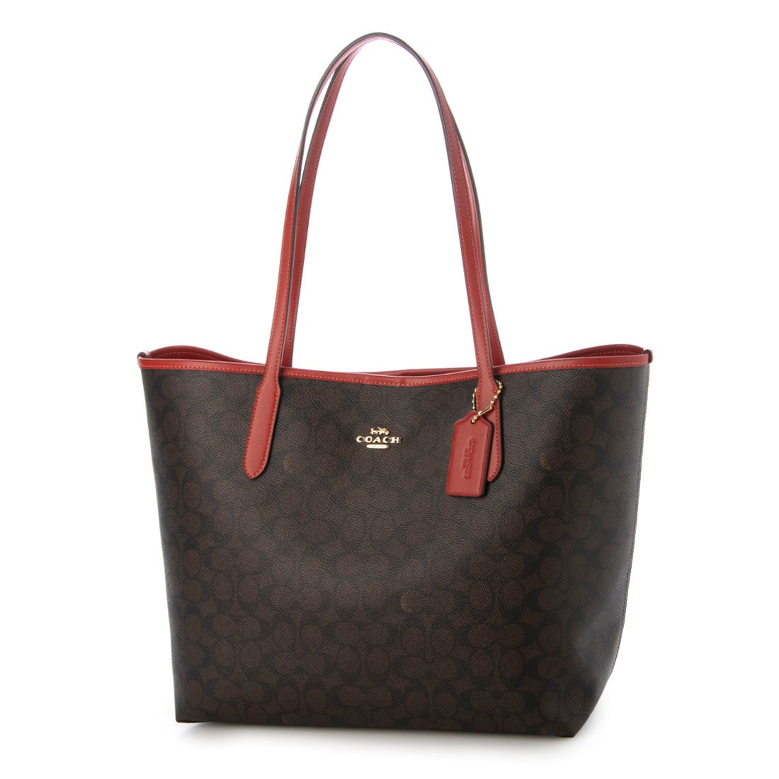 コーチ COACH CV976 トートバッグ A4対応 レディース （ダークブラウン