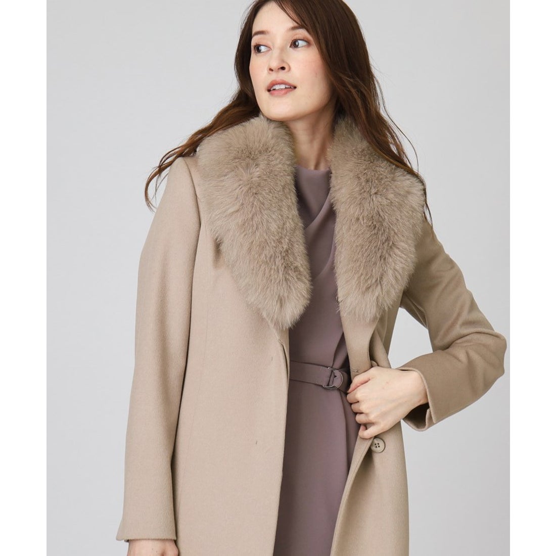 クードシャンス COUP DE CHANCE 【日本製／ブルーフォックスファー