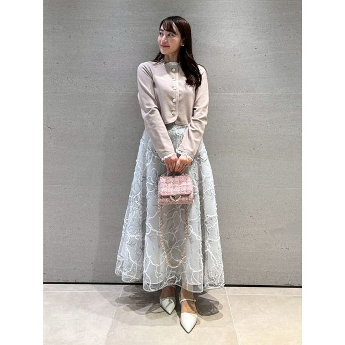 セルフォード CELFORD フリルデタッチャブルカーディガン （YEL