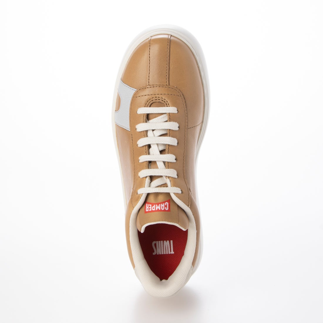 カンペール CAMPER TWINS / レザースニーカー （ブラウン） -waja