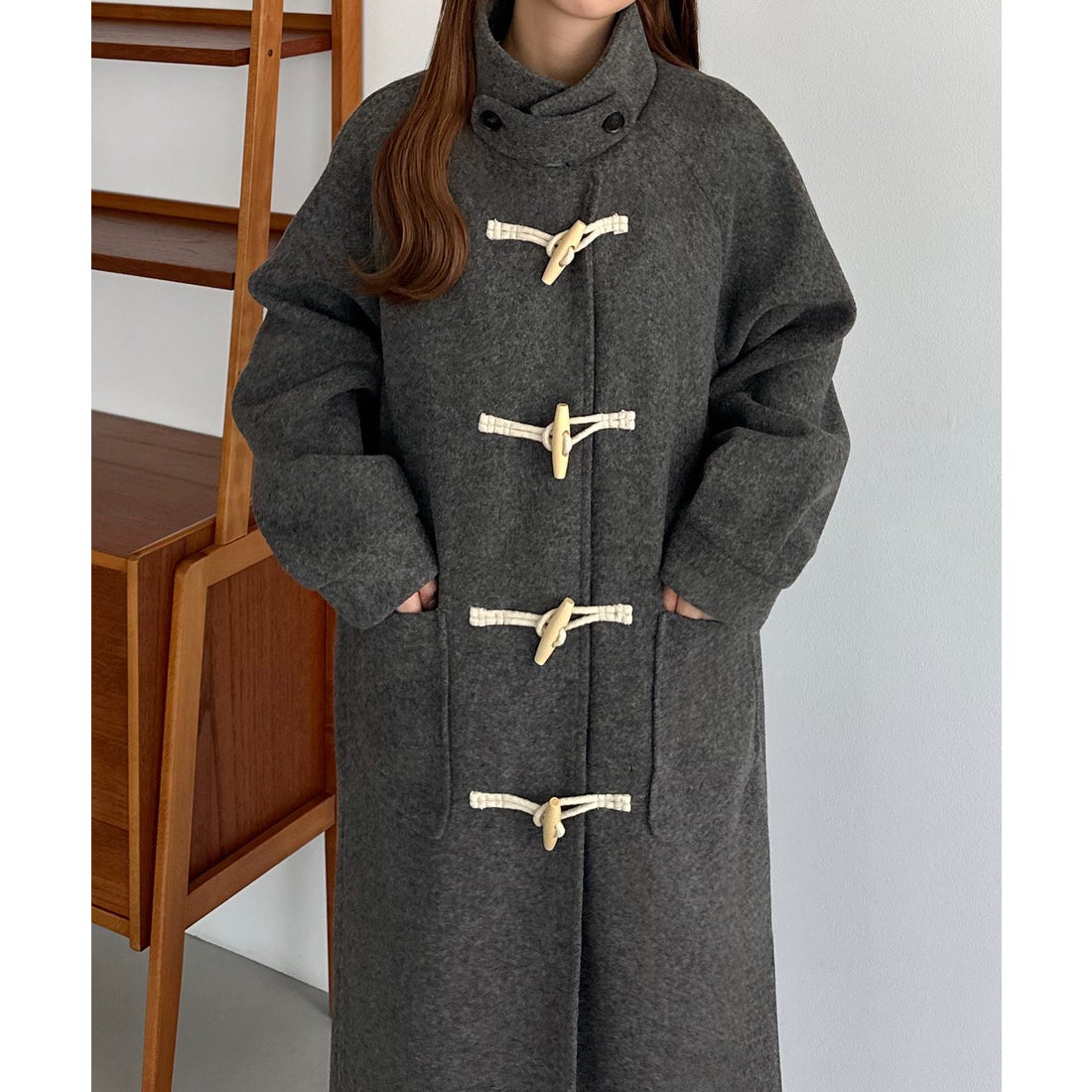 HO‼️Brilla ダッフルコート Mサイズ ダークグレー HO‼️Brilla