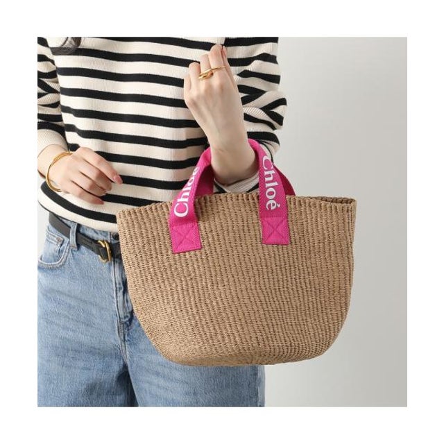 クロエ Chloe Chloe KIDS x Mifuko カゴバッグC20045 ハンドバッグ