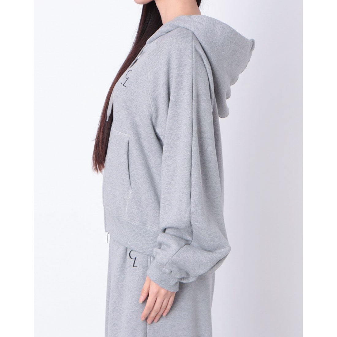 クラネ CLANE LOGO COMPACT ZIP UP HOODIE （GRAY） -ファッション通販