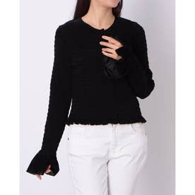 クラネ CLANE SHIRRING DESIGN BLOUSE （BLACK） - ファッション通販