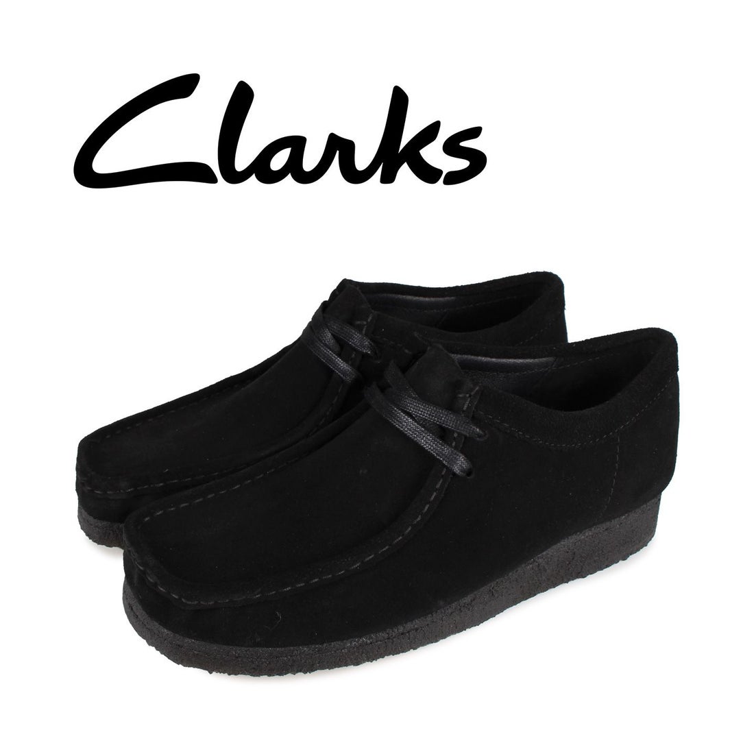 クラークス Clarks ワラビー ブーツ メンズ WALLABEE ブラック 黒