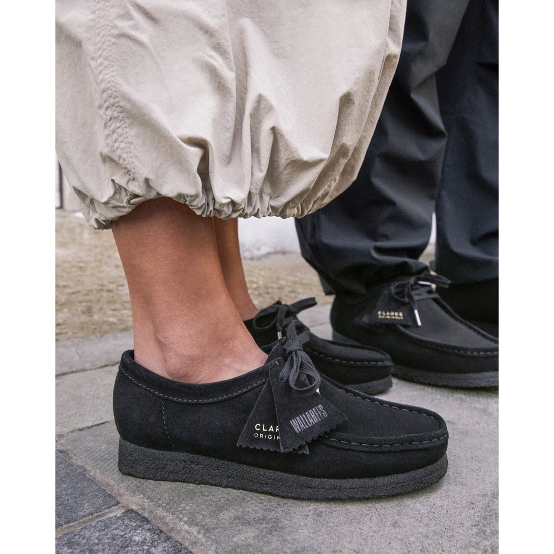 Wallabee. / レディース ワラビー （ブラックスエード） -Clarks