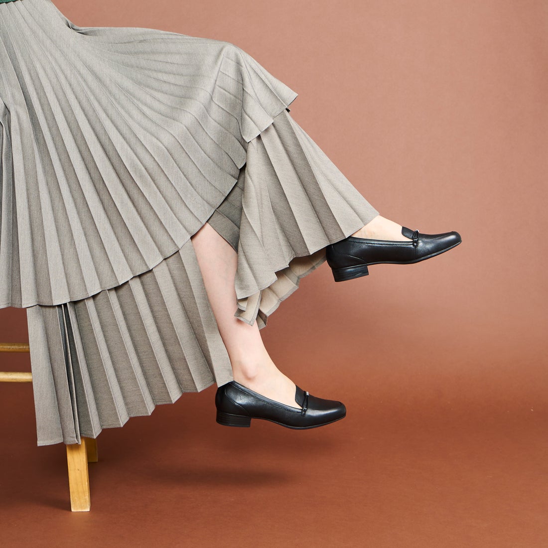 Juliet Shine / ジュリエットシャイン （ブラックレザー） -Clarks