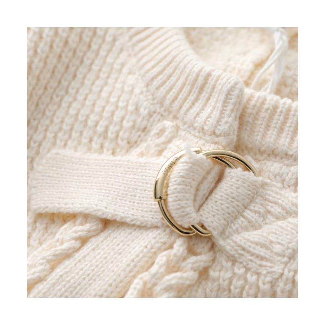 クロエ Chloe Chloe KIDS ケープ C20259 ポンチョ ニット （148/IVORY