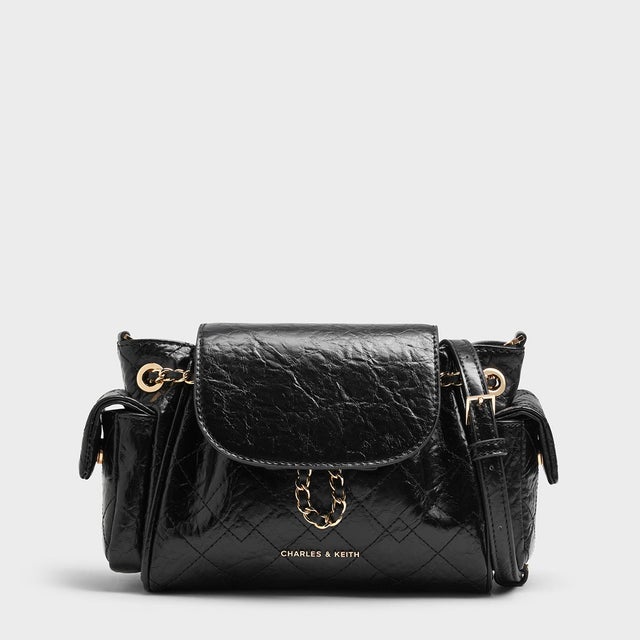 CHARLES & KEITH Duo ドゥオ ツーウェイフロントフラップバックパック