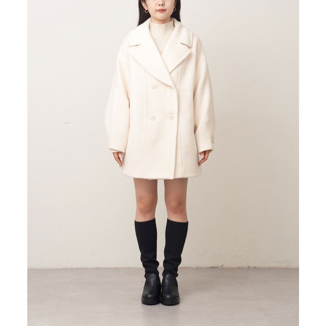 チコ Chico シャギーダブルジャケットコート （IVO） -アウトレット