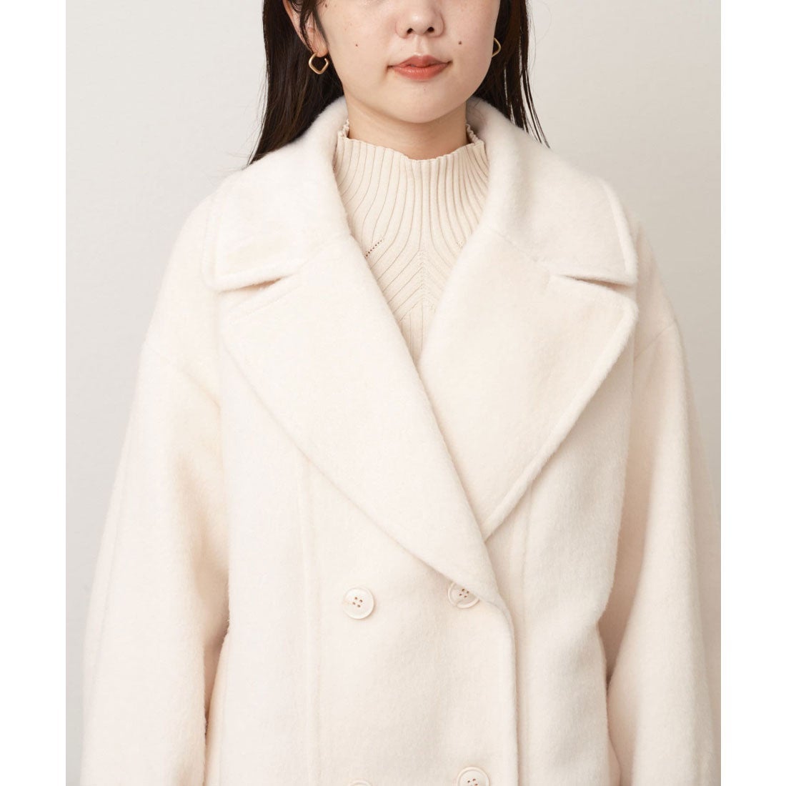 チコ Chico シャギーダブルジャケットコート （IVO） -アウトレット