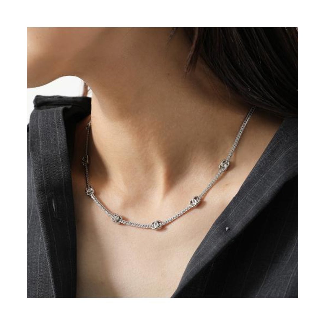 シャネル CHANEL CHANEL ネックレス ABE254 B18058 チョーカー メタル