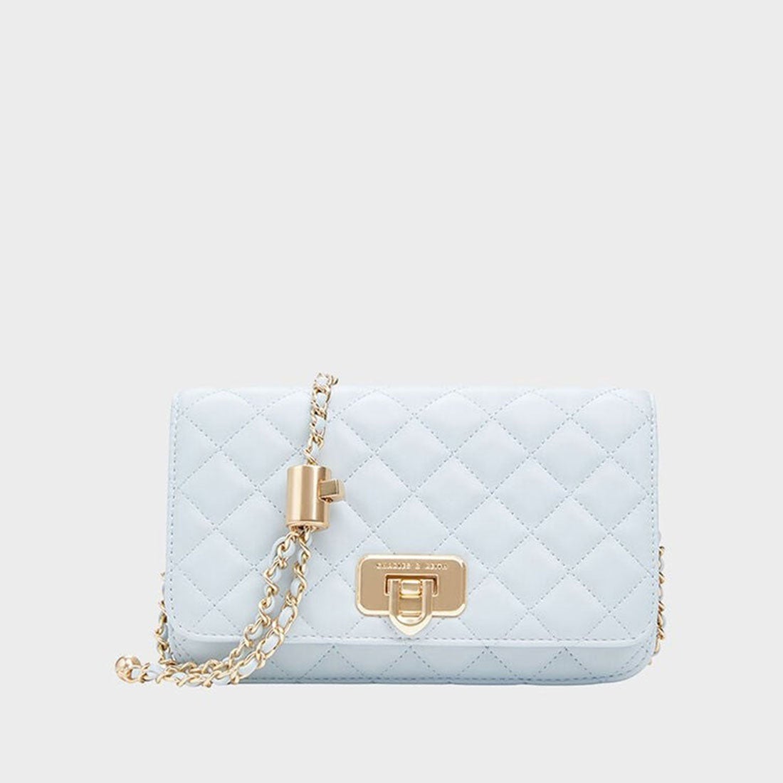 CHARLES & KEITH Cressida クレシダ キルトプッシュロッククラッチ