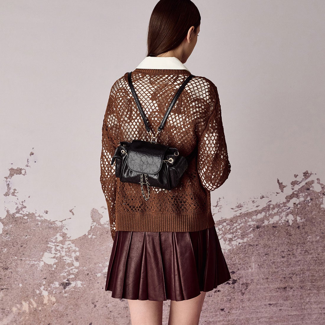 CHARLES & KEITH Duo ドゥオ ツーウェイフロントフラップバックパック