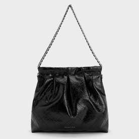 CHARLES & KEITH Duo ドゥオ ブレードチェーンハンドルホーボーバッグ