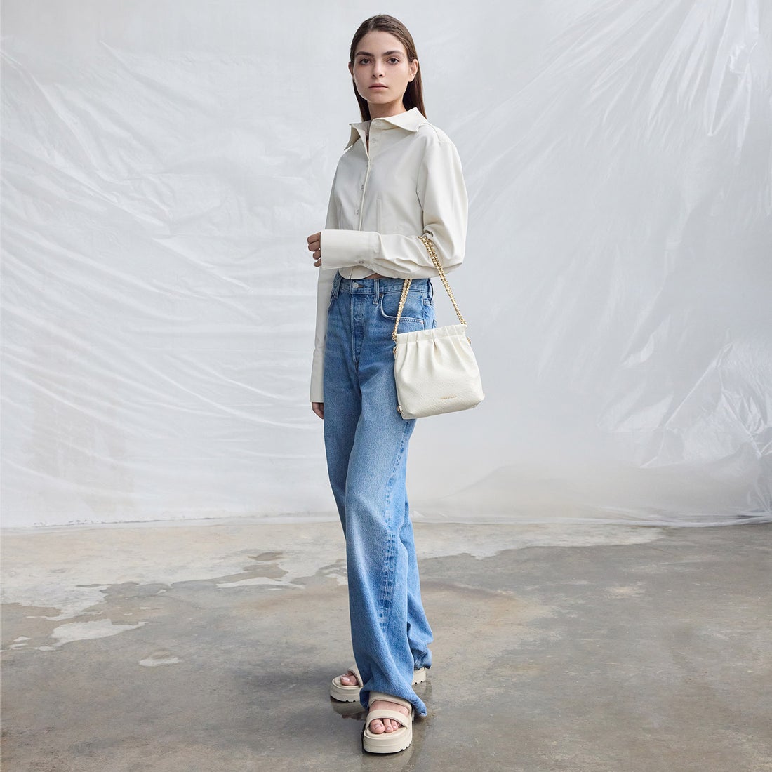 CHARLES & KEITH Duo ドゥオ チェーンハンドルツーウェイバックパック