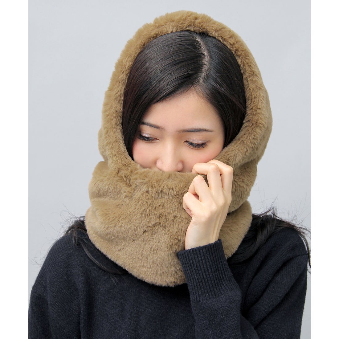 エーエムエスセレクト A.M.S.select フェイクファー ビッグシルエット