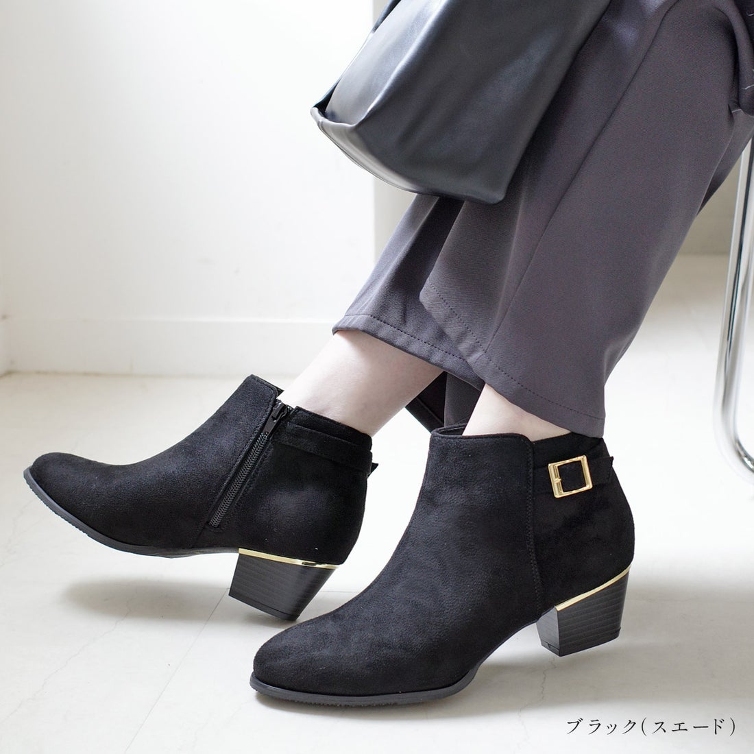 アミアミ AmiAmi [アミアミ]アンクルベルトショートブーツ KH6300