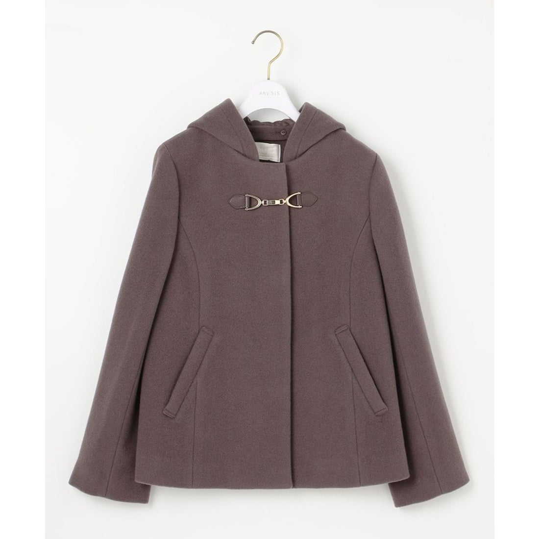 エニィスィス ANY SIS 【2WAY】ファインウールモッサ ショートコート