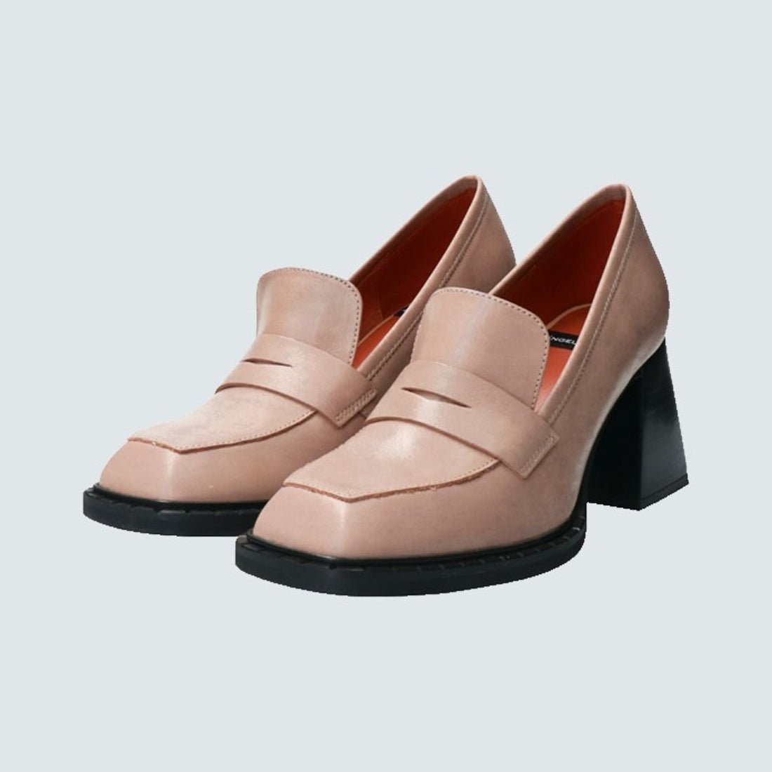 アンヘル アラルコン ANGEL ALARCON スクエアトウチャンキーヒール