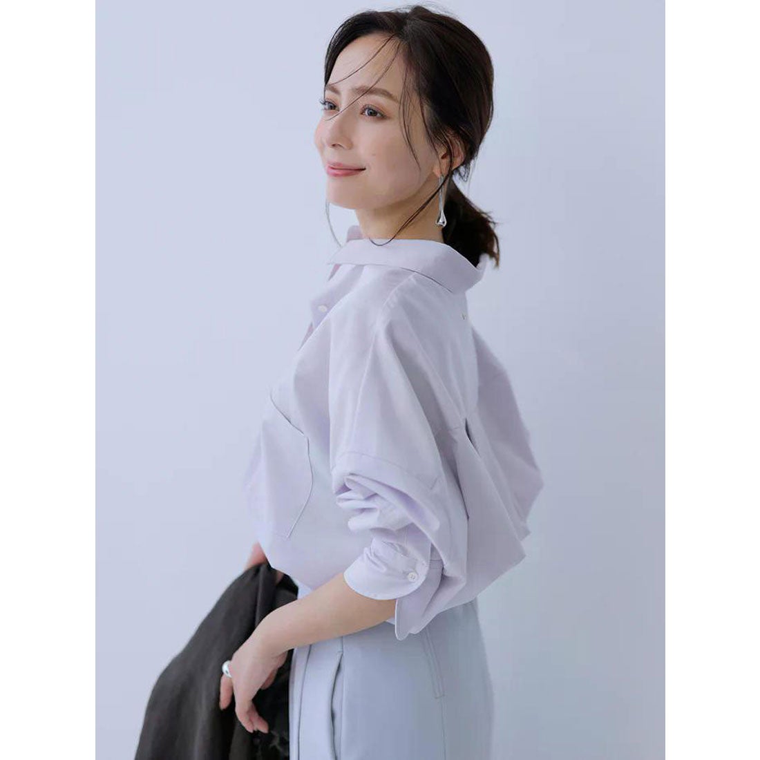 アニュアンス anuans 【26SS】スタンダードシャツ （BLUE） -靴