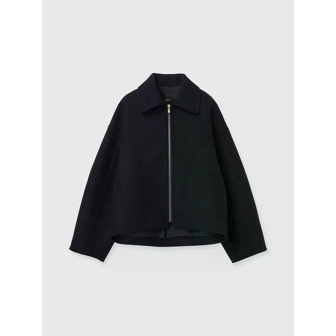 アニュアンス anuans リバーウールショートコート （NAVY） -靴