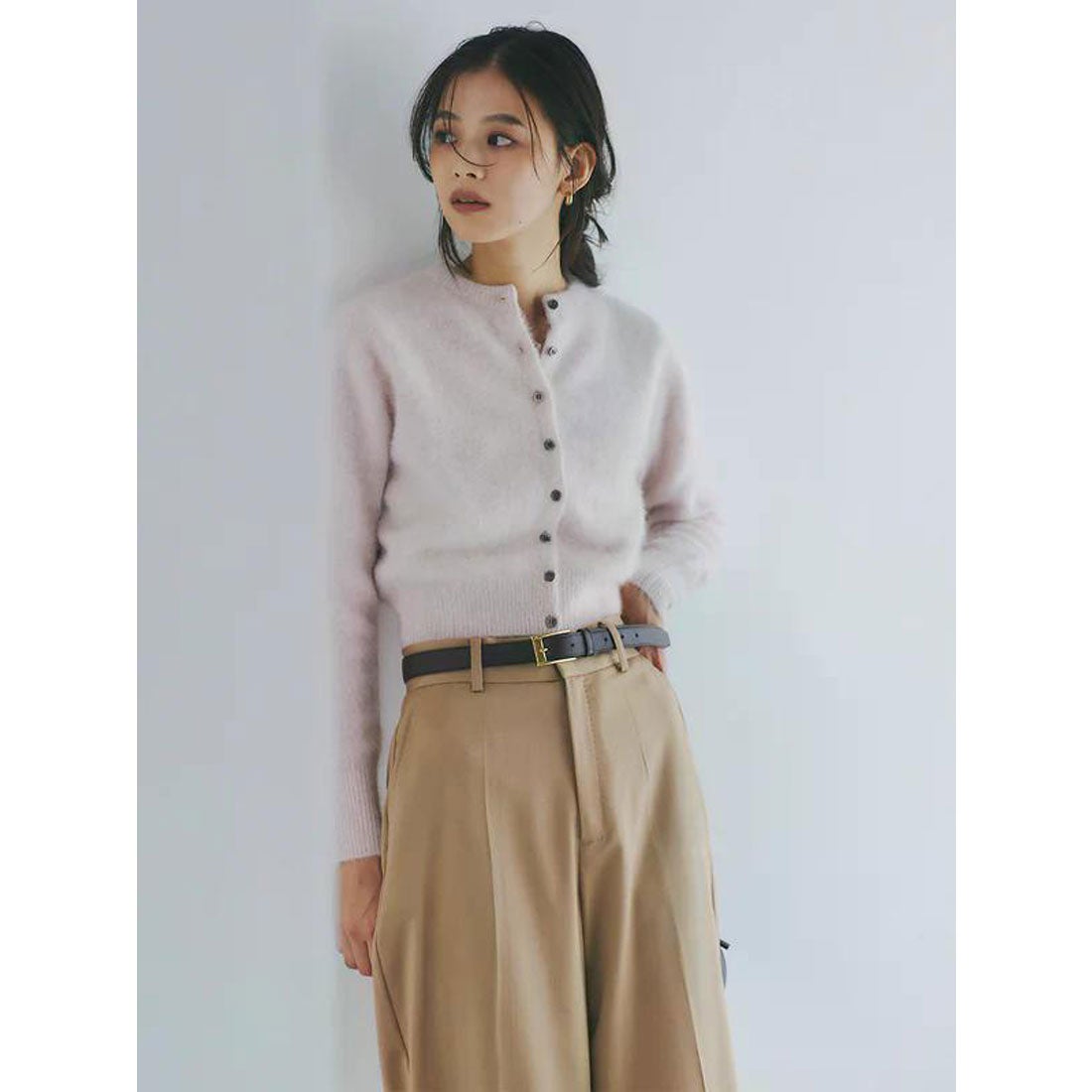 アニュアンス anuans ラクーンフォックスショートカーディガン （PINK