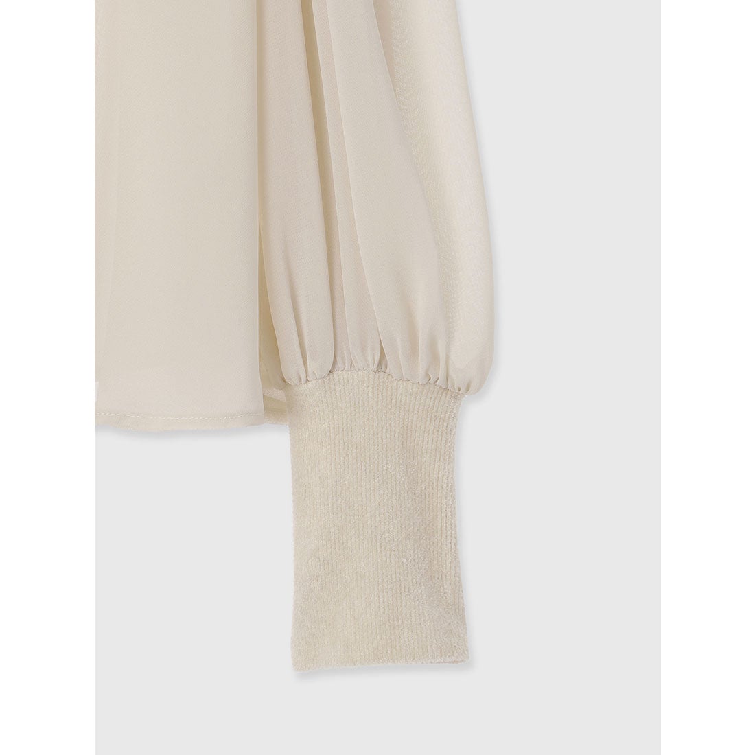 アニュアンス anuans ジョーゼットフレアブラウス （LIGHT BEIGE