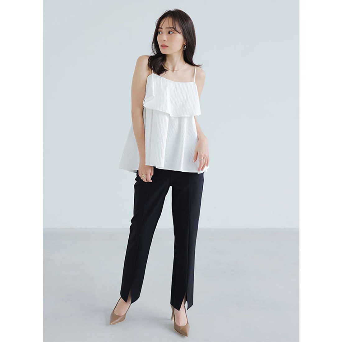 アニュアンス anuans フクレジャガードキャミソール （BEIGE